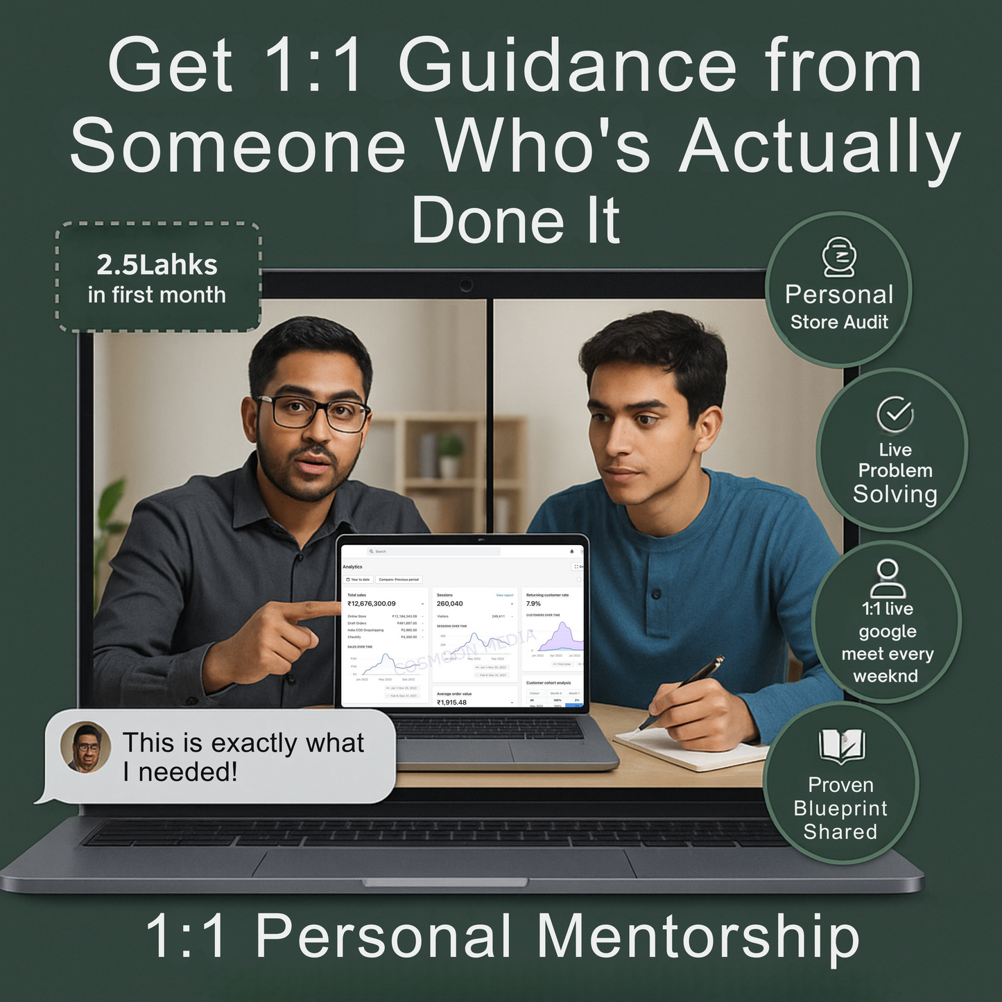 1:1 mentorship